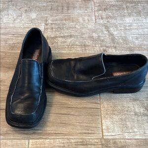 Unlisted Men's Black Leather Loafers